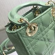 Dior Lady Mini Green 9202 Size 12 x 10 x 5 cm - 5