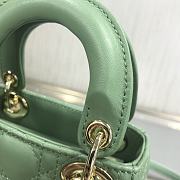 Dior Lady Mini Green 9202 Size 12 x 10 x 5 cm - 4