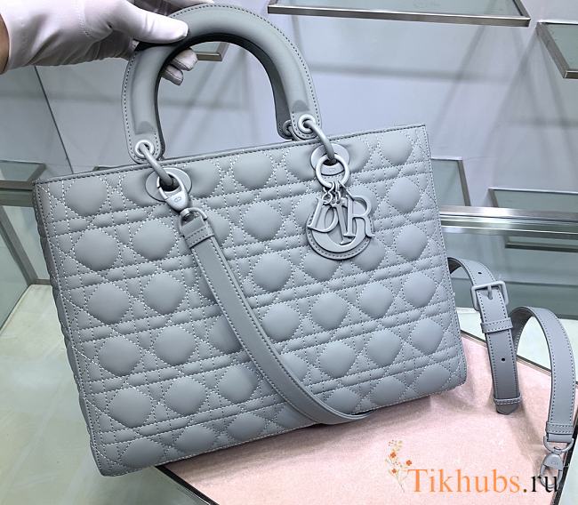 Dior Lady Large Blue Size 32 x 25 x 11 cm  - 1