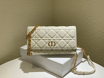 Dior Caro White Size 20 x 11.5 x 3.5 cm