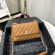 Chanel Coco Grained Calfskin Flap Bag 24cm - 1