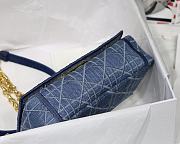 Dior Caro Denim M8016 Size 20 x 12 x 7 cm - 2