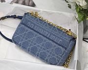 Dior Caro Denim M8016 Size 20 x 12 x 7 cm - 5