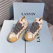 Lanvin Curb Zigzag-Laces Sneakers - 5