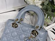 Dior Lady Blue M8013 Size 20 x 16.5 x 8 cm - 5