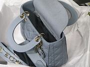 Dior Lady Blue M8013 Size 20 x 16.5 x 8 cm - 4