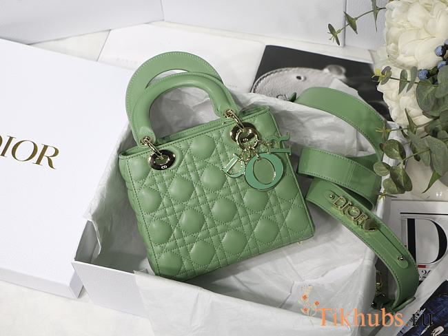 Dior Lady Green M8013 Size 20 x 16.5 x 8 cm - 1