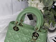 Dior Lady Green M8013 Size 20 x 16.5 x 8 cm - 4