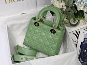 Dior Lady Green M8013 Size 20 x 16.5 x 8 cm - 3