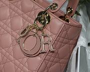 Dior Lady Pink M8013 Size 20 x 16.5 x 8 cm - 2