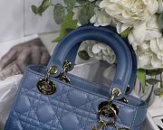 Dior Lady Gradient Blue M6016 Size 20cm - 6