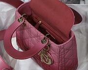 Dior Lady Gradient Rose Red M6016 Size 20cm - 3