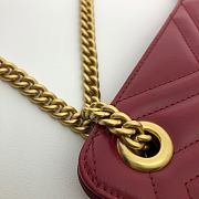 GG Marmont Shoulder Bag Red 524592 Size 28 x 20 x 5 cm - 4