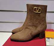 Valentino Suede Brown Boots - 1