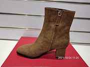 Valentino Suede Brown Boots - 4