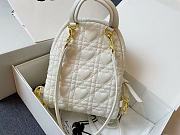 Dior Mini Dioramour Backpack White Size 16 x 21 x 8.5 cm - 5