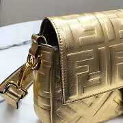 Fendi Baguette Gold Leather Bag 26cm - 4