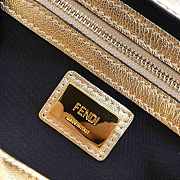 Fendi Baguette Gold Leather Bag 26cm - 3