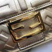 Fendi Baguette Gold Leather Bag 26cm - 2