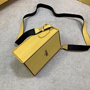 Fendi Pack Box Bag Yellow 88N337 Size 10.5 x 17 x 7 cm - 2