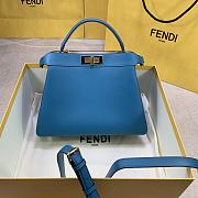 Fendi Peekaboo Iseeu Grow Grass Blue 88N325 Size 33 x 25 x 12 cm - 4