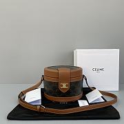 Celine Tambour Bag Brown 60062 Size 17 x 12 x 17 cm - 1