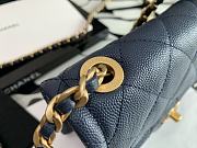 Chanel Tofu Bag Navy Blue Small 99031 Size 14.5 x 18 x 8 cm - 5