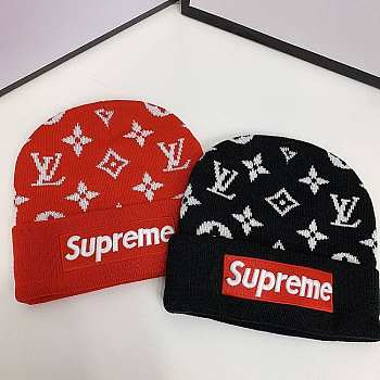 Louis Vuitton Hat Red/ Black