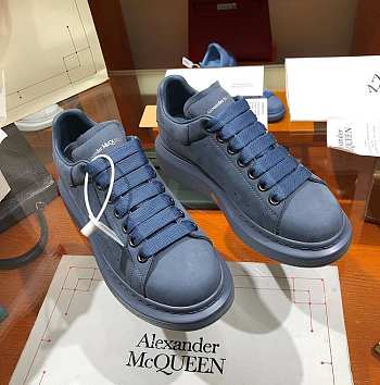 Alexander Mqueen Platform Trainers In Blue