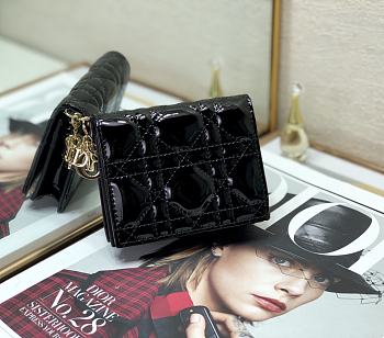 Dior Wallet Black Size 11 x 9 cm