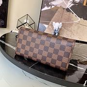 LV Brown Grid Silk Screen N60491 Size 19 x 10 cm - 5