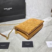 YSL Becky Diamond Quilted Lambskin Chain Bag 629246 Size 25 x 17 x 7 cm - 4