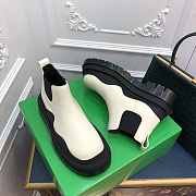 Bottega Veneta Short Boots in Black/ White - 6