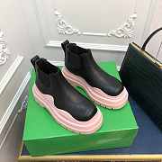 Bottega Veneta Short Boots in Black/ Pink - 3