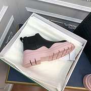 Bottega Veneta Short Boots in Black/ Pink - 6