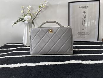 Chanel Handbag Bag Gray Size 30 x 12 x 28 cm