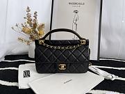 Chanel Mini Castle Series Hanger Bag Black 22 cm - 5