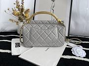 Chanel Mini Castle Series Hanger Bag Gray 22 cm - 4