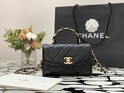 Chanel Handle Bag Black Size 12.5 x 19.5 x 7.5 cm - 1