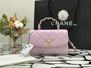 Chanel Handle Bag Pink Size 12.5 x 19.5 x 7.5 cm - 1