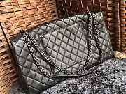 Chanel XXL Airline Flap Bag 46cm Black Silver Hardware - 3