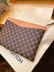 Louis Vuitton Pouch Wallet Gray/ Beige / Red - 5