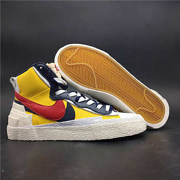 Trailblazers Neymar Sacai x Nike Blazer Mid white yellow red