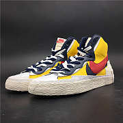 Trailblazers Neymar Sacai x Nike Blazer Mid white yellow red - 2