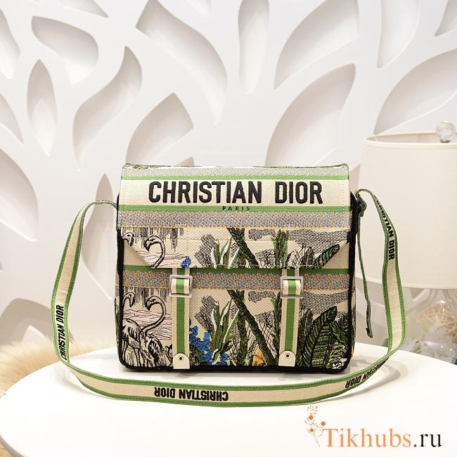 Dior Messenger Coconut Tree Pattern Bag Size 28.5 x 25 x 12 cm - 1