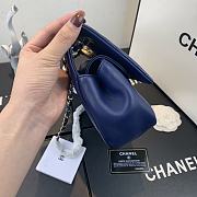 Chanel Flip-Top Chain Bag Blue AS1466 Size 26 x 17 x 6 cm - 6