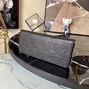 LV Black Clémence Wallet M60171 Size 20 x 9 x 2 cm - 2