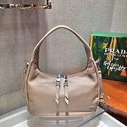 Prada Underarm Bag Cream 1BC132 Size 26 x 21 x 9.5 cm - 2