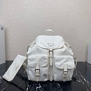 Prada Backpack White 1BZ811 Size 30 x 32 x 15 cm - 1