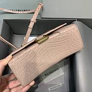 Balencia Hourglass Bag Crocodile Pattern Size 19 x 8 x 21 cm - 2